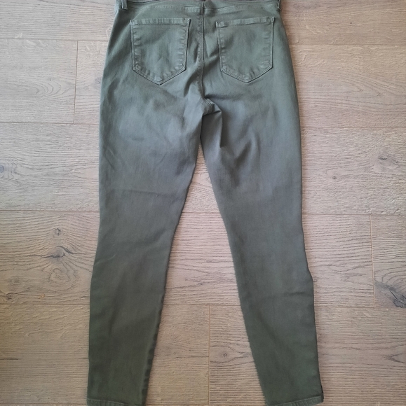 L’Agence Piper High Rise Skinny Pants Jeans Dark Ivy Coated - Picture 9 of 9